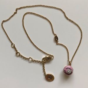 Juicy Couture Pink Cupcake Necklace